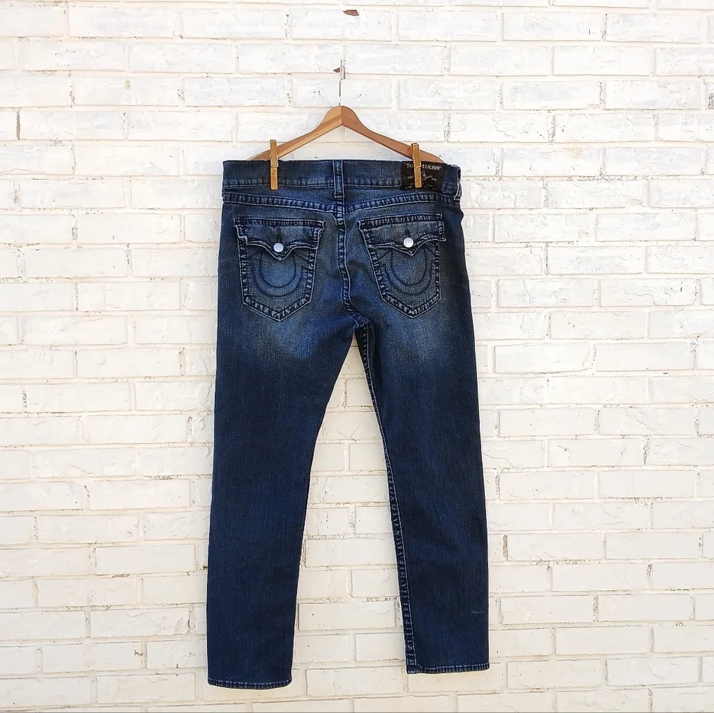 True Religion Geno Relaxed Slim Jeans Size 38